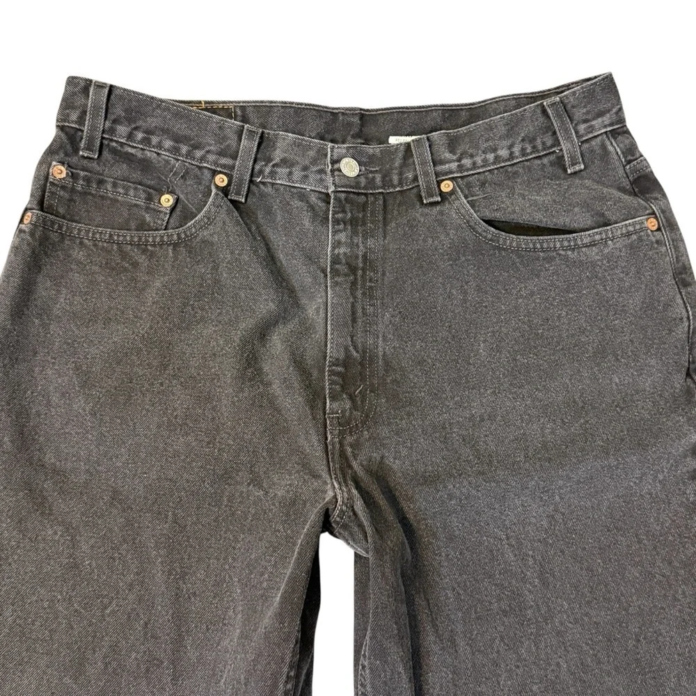 Levi's Men's 550 Relaxed Fit Black Jeans Size 38 x 30 #1824